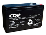 BATERIA CDP REMPLAZO PARA NO BREAK MODELO B-12/7.2 DE 12 VOLT 7.2  AMPERES SELLADA LIBRE DE MANTENIMIENTO