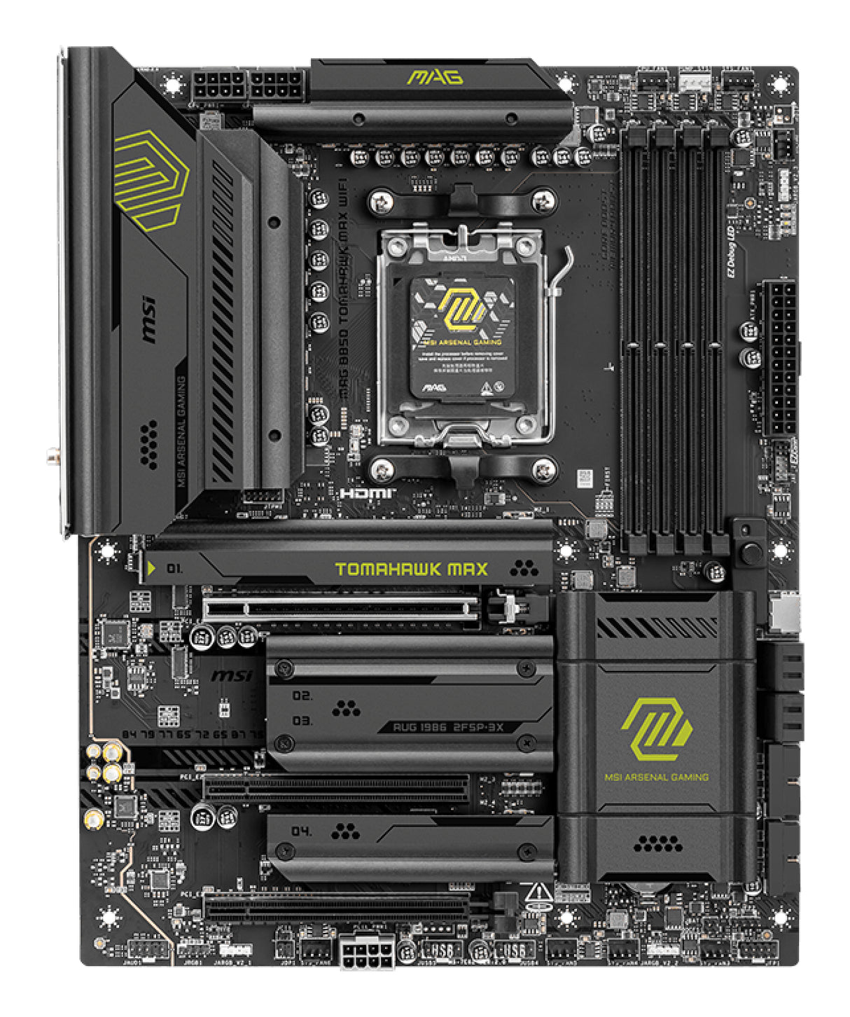 MSI MAG B850 TOMAHAWK MAX WIFI placas base AMD Zócalo AM5 Zócalo AM5 256 GB
