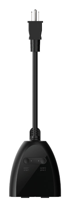 Qolsys IQODP-PG enchufe inteligente 1800 W Negro