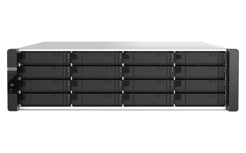 QNAP ES1686DCR22142IT96GU - QNAP ES1686dc R2 NAS Bastidor (3U) Intel® Xeon® D D-2142IT 48 GB DDR4 0 TB QNAP QES Negro, Gris