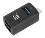 Manhattan HUB 180993, Producto Empresarial, Conexión USB 3.0, Soporta 5 Gbps