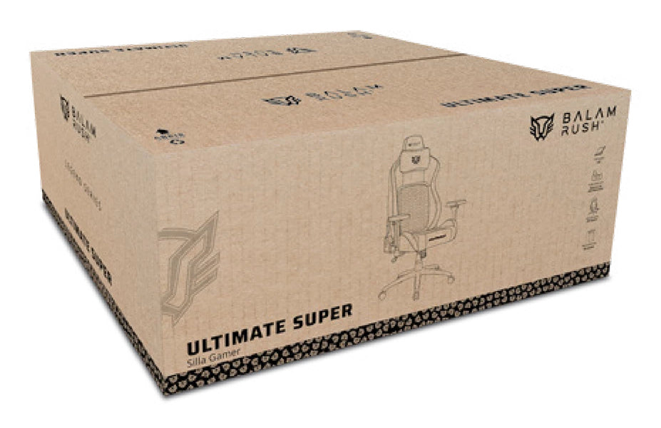 Balam Rush Super U5 Silla de juegos para PC Negro, 150 kg, Apoyabrazos 4D, 90 - 135°
