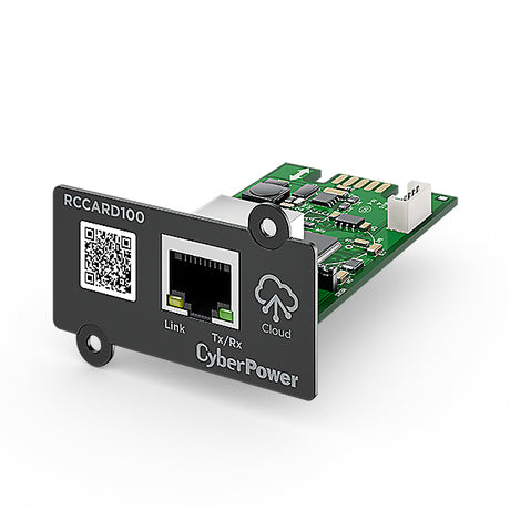 CyberPower RCCARD100 tarjeta de red Interno Ethernet 100 Mbit/s, Alámbrico, Negro, Verde