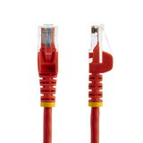 StarTech.com Cable de 2m Rojo de Red Fast Ethernet Cat5e RJ45 sin Enganche - Cable Patch Snagless Cables de red 2 m Cat5