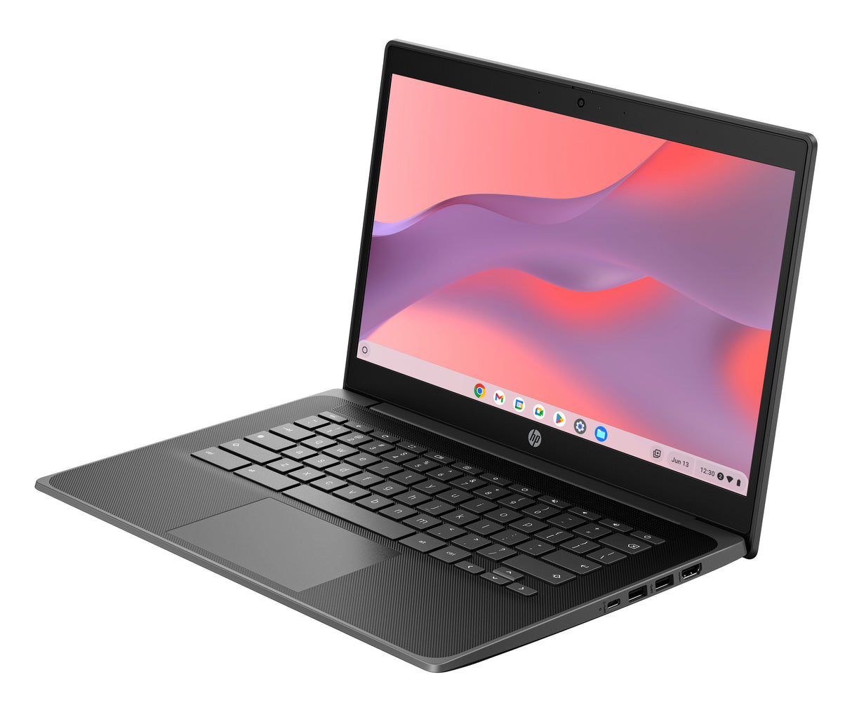 HP Fortis G11 Intel® N N100 Chromebook 35.6 cm (14") Pantalla táctil HD 4 GB LPDDR5-SDRAM 32 GB eMMC Wi-Fi 6E (802.11ax) ChromeOS Negro
