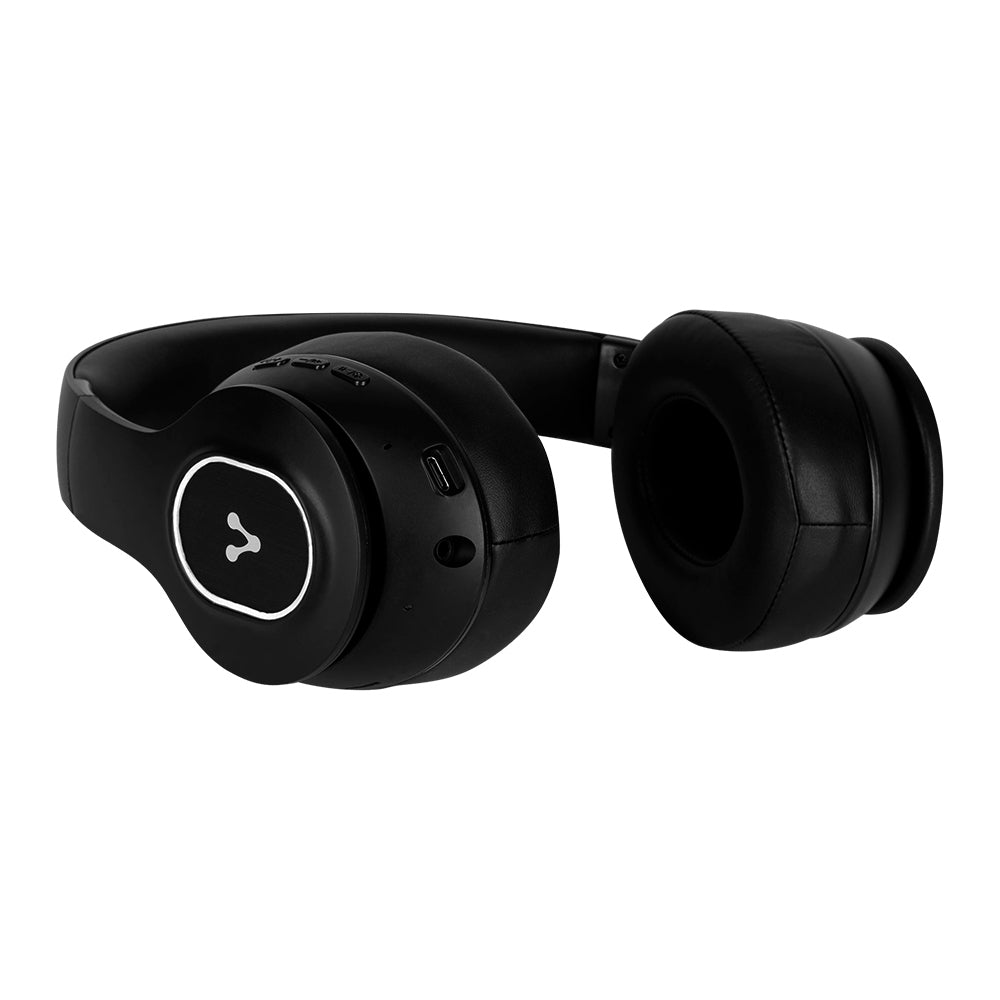 DIADEMA VORAGO HPB-350 BLUETOOTH/3.5MM/TF/FM  12HRS MANOS LIBRES PLEGABLES LUZ BLANCA