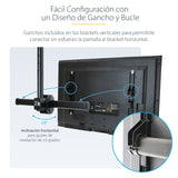 StarTech.com Soporte de Techo para TV - Soporte Universal de Cielo Raso para TV con Mástil Telescópico Largo Ajustable - Soporte VESA para Pantallas de 32" a 75" - Giro e Inclinación Monitor