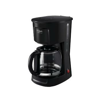 T-Fal CM1408MX cafetera eléctrica Semi-automática Cafetera por goteo 1.8 L, De café molido, Negro