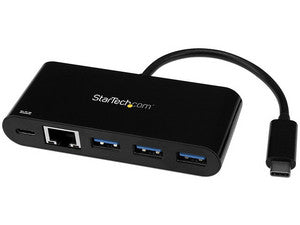 Hub USB 3.0 USB-C 3 Puertos con Ethernet Gigabit y PD 100W