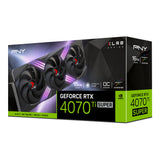 PNY GeForce RTX 4070 Ti SUPER XLR8 Gaming VERTO EPIC-X RGB Overclocked Triple Fan DLSS 3 NVIDIA 16 GB GDDR6X