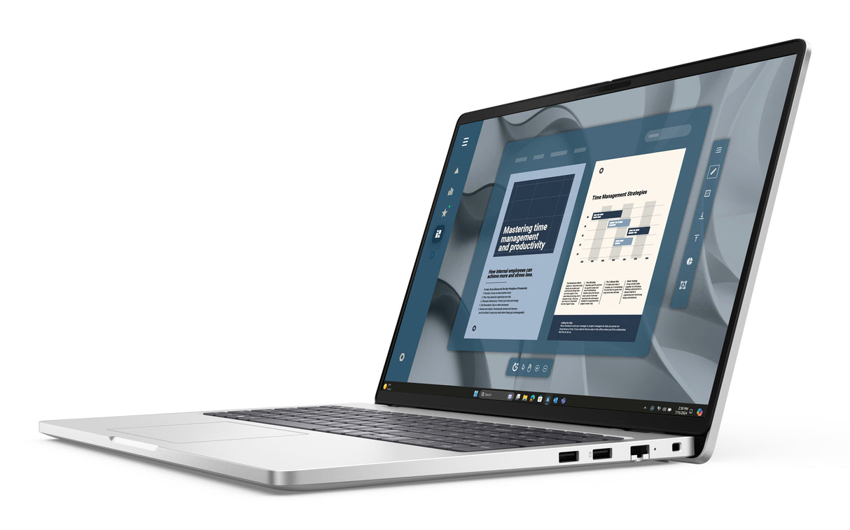DELL Pro PC16255 Laptop Portátil Platino, Plata Concha 40,6 cm (16")