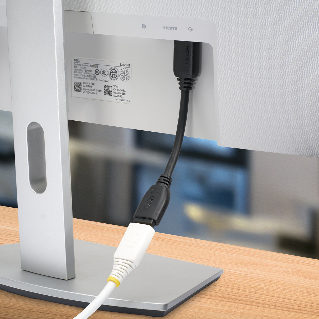 StarTech.com Cable de 15cm de Extensión Alargador HDMI 2.0 de Alta Velocidad con Ethernet - Extensor de Puertos - Cable