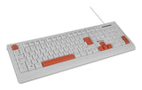 Getttech GGK-ESMWR-02-WH teclado Universal USB Blanco, Tamaño completo (100%), Alámbrico