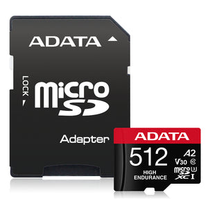 ADATA High Endurance Memoria Flash 512 GB MicroSDXC 100 MB/s 85 MB/s