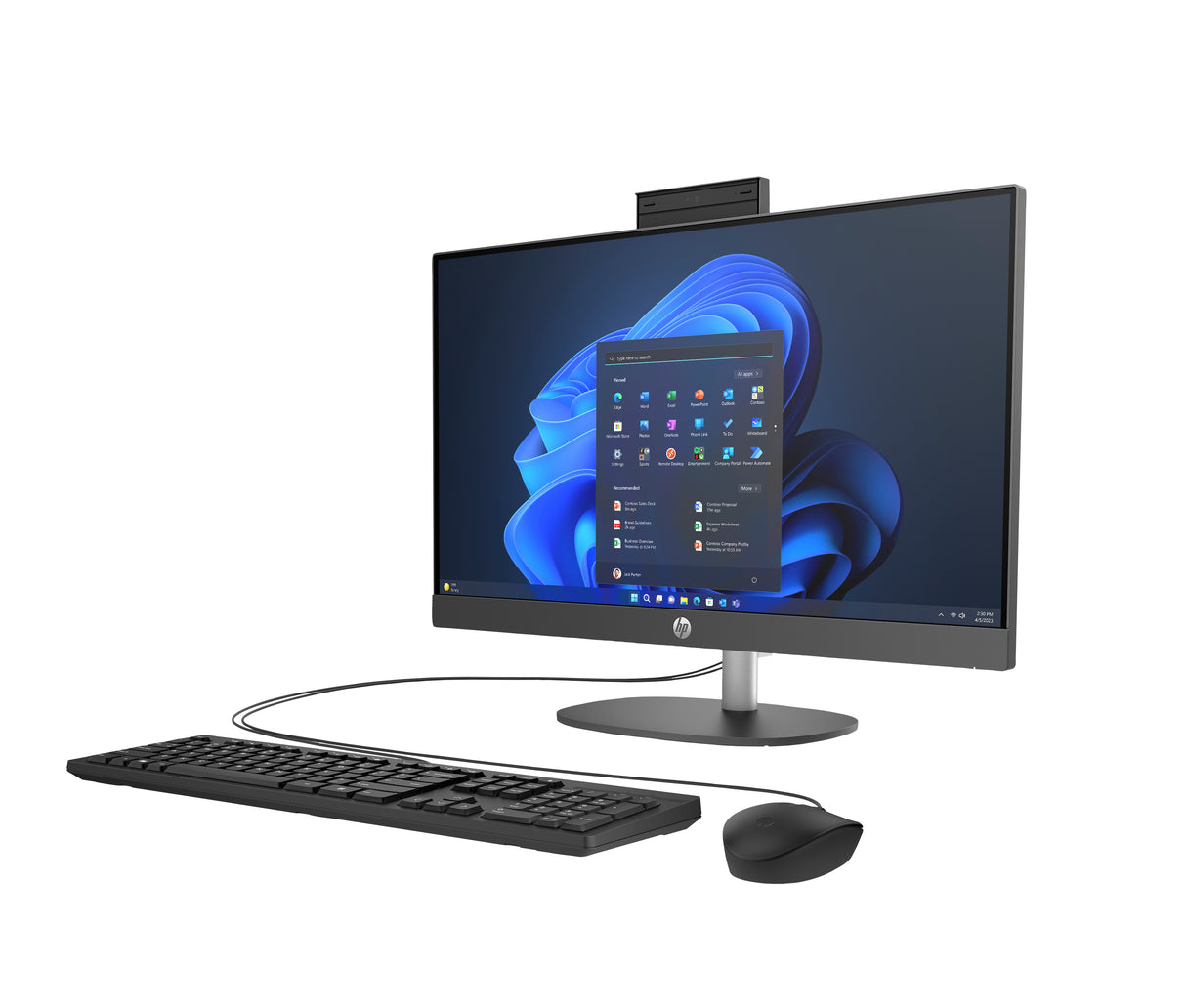HP Pro 245 G10 AMD Ryzen™ 5 7520U 60.5 cm (23.8") 1920 x 1080 Pixeles PC todo en uno 8 GB DDR5-SDRAM 256 GB SSD Windows 11 Pro Wi-Fi 6 (802.11ax)