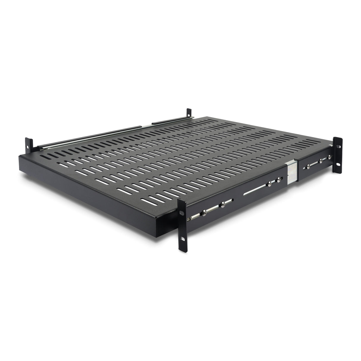 StarTech.com Estante Bandeja Deslizante Perforada Telescópica para Armario Rack de Profundidad Ajustable - 2U 22.7kg Acc