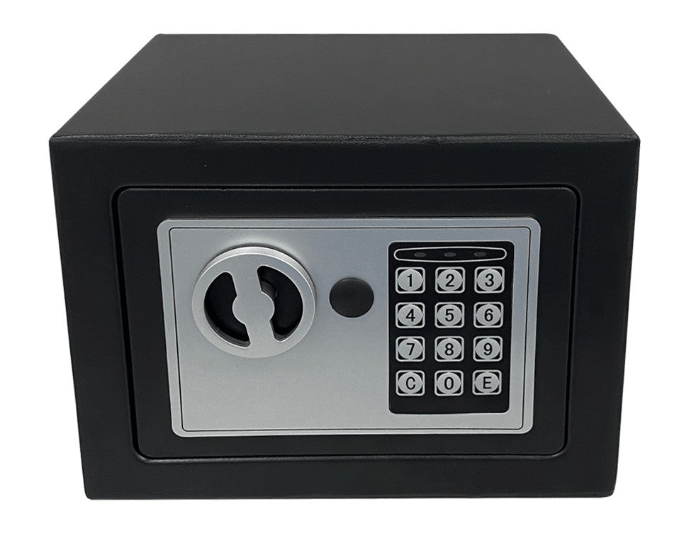 XE Seguridad CFD-17 caja fuerte Caja fuerte portátil Negro, Código, Llave, 225 mm
