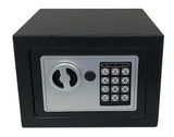 XE Seguridad CFD-17 caja fuerte Caja fuerte portátil Negro, Código, Llave, 225 mm