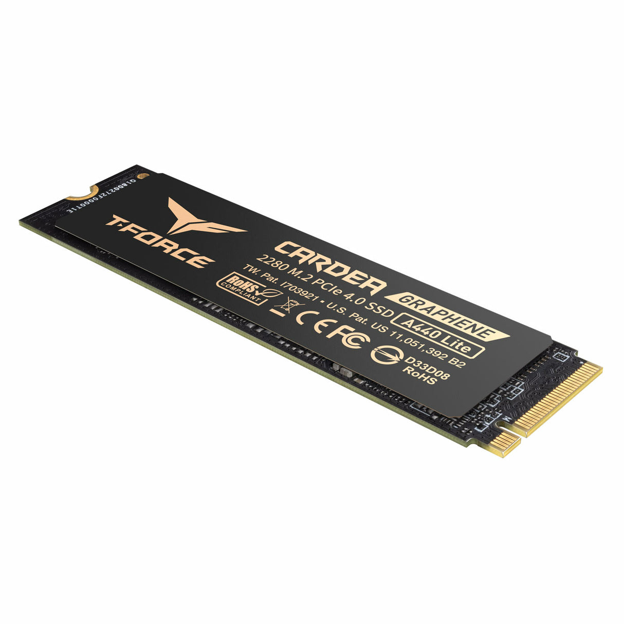 Team Group A440 Lite M.2 PCIe SSD 512 GB PCI Express 4.0 NVMe 3D TLC NAND, 7000 MB/s