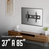 Manhattan Soporte de pared para TV/monitores (Inclinable), para pantallas de 37" a 75", Compatibilidad VESA: de 200x200 