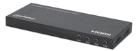 Manhattan Multiviewer/conmutador HDMI 4K de 4 puertos, 4 entradas a 1 pantalla, 4K@30 Hz, modos PiP
