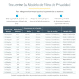 StarTech.com Filtro de Privacidad de 22 Pulgadas 16:9 para Monitor - Pantalla de Privacidad Protector Anti Brillo - Anti