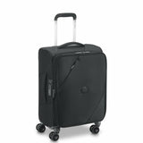 Delsey MARINGA Maleta Cubierta suave Negro 36.65 L Poliéster, 4 rueda(s), Rueda giratoria, Cerradura de combinación de l
