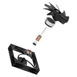 Balam Rush Eolox Glaziar EXG77 Gabinete de la computadora Ventilador 12 cm Negro 1 pieza(s), 0 RPM, 2000 RPM