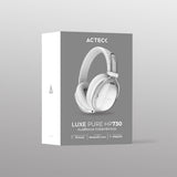 Acteck Luxe Pure HP730 Auriculares Inalámbrico y alámbrico Diadema Llamadas/Música Bluetooth Blanco, 20 - 20000 Hz, 235 