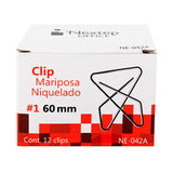 Nextep NE-042A sujetapapel Acero niquelado 12 pieza(s)