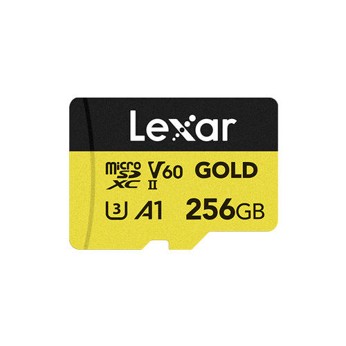 Lexar Professional GOLD 256 GB MicroSDXC UHS-II, 280 MB/s, 180 MB/s, Class 3 (U3)