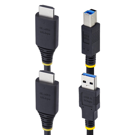 StarTech.com Cable KVM HDMI y USB 3.0 5Gbps de 1,8m - 4K 60Hz - Cable Combo HDMI 2.0 y USB para Switch Conmutador KVM Ca