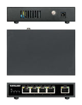 Intellinet Commutateur réseau (switch) Gigabit Ethernet PoE+ 5 ports, 4 ports PoE PSE, compatible IEEE 802.3at/af, budge