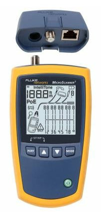 Fluke MicroScanner² Azul, Amarillo, Pruebas de protección, LCD, UTP, MS2-100