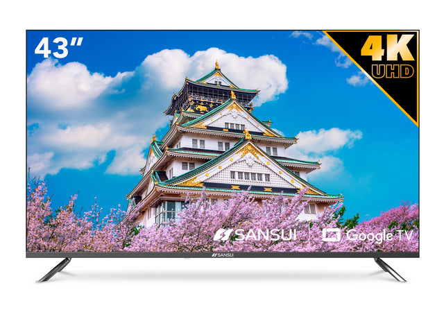Sansui SMX43VAUG Televisor 109.2 cm (43") 4K Ultra HD Smart TV Wifi Negro, 3840 x 2160 Pixeles, DLED