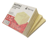 Notas Adhesivas Nextep 3x3, Color Amarillo, 5 Bloques con 500 Hojas, Ideal para Recordatorios y Organización