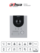 Dahua Technology DHI-VTO2202F-P sistema de intercomunicación de video 2 MP Negro, Gris, H.264, CMOS, 30 fps
