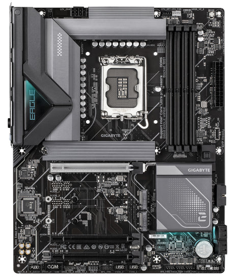 GIGABYTE B860 EAGLE WIFI6E Placa base - CPUs Intel Core Ultra, VRM de 12+1+2+1 fases, hasta 9066MHz DDR5, 1xPCIe 5.0 + 2xPCIe 4.0 M.2, LAN 2,5 GbE, WIFI 6E, USB 3.2 Gen 2x2 placas base Intel LGA 1851 (Socket V1) LGA 1851 DDR5-SDRAM