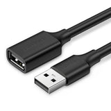 Ugreen USB A To Female Extension Cable Black 1M cable USB USB 2.0 0,48 Gbit/s Negro