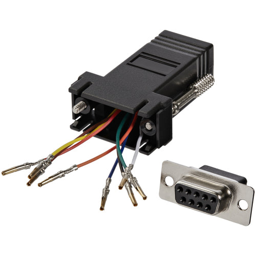 StarTech.com Adaptador Conversor Modular DB9 Serie a RJ45 Hembra a Hembra Cambiadores de género para cables DB-9 RJ-45 N