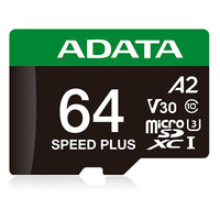 ADATA Speed Plus Memoria Flash 64 GB MicroSDXC 160 MB/s 140 MB/s