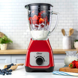 Oster BLSTKAGRRD-013 licuadora 1.5 L Batidora de mesa 800 W Rojo, Función de pulso