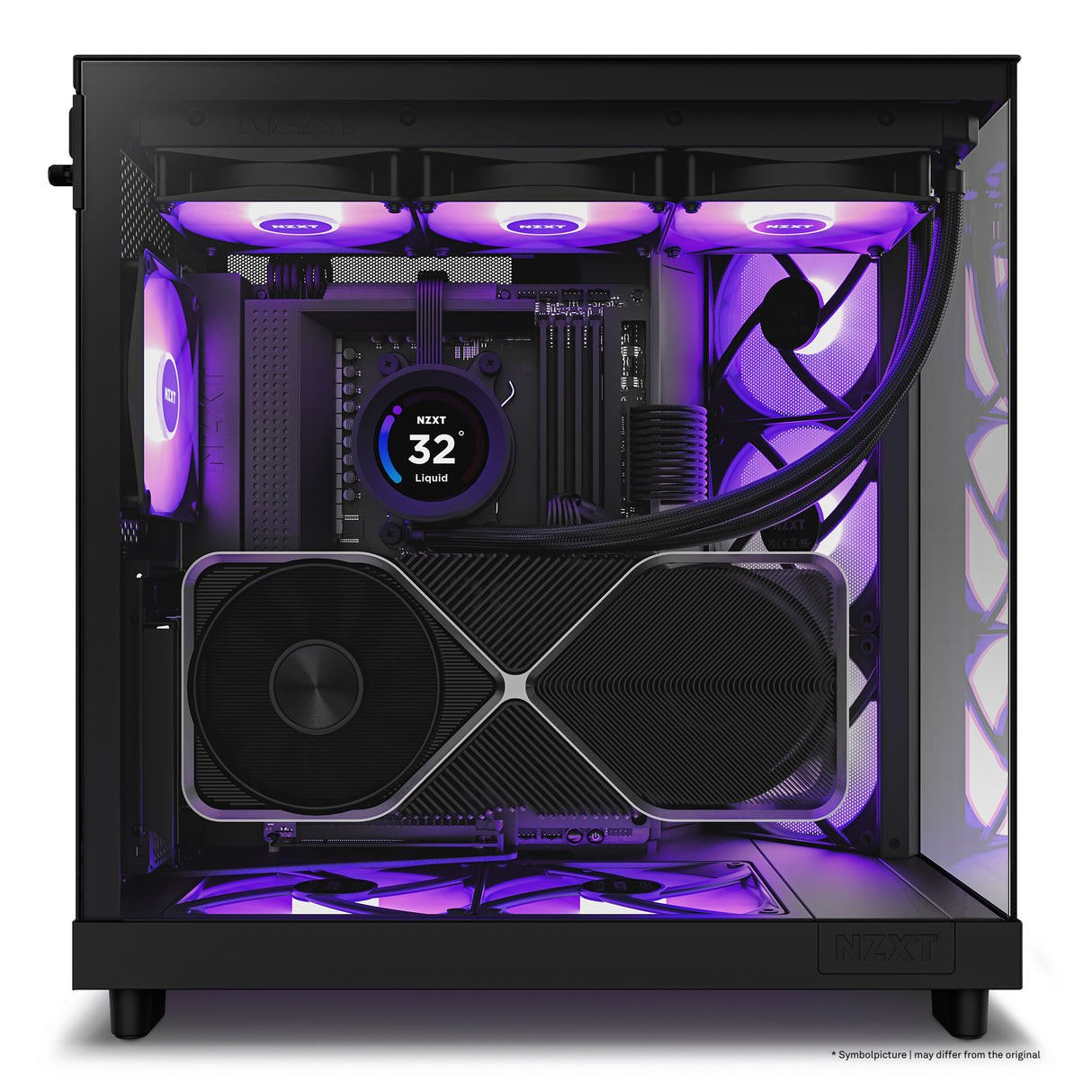 NZXT H6 Flow Midi Tower Blanco, ATX, Micro ATX, Mini-ITX, CC-H61FW-01 | Gabinetes de computadora