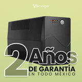 Vorago UPS-400 sistema de alimentación ininterrumpida (UPS) Línea interactiva 1 kVA 600 W, Sine/Square, 145 V
