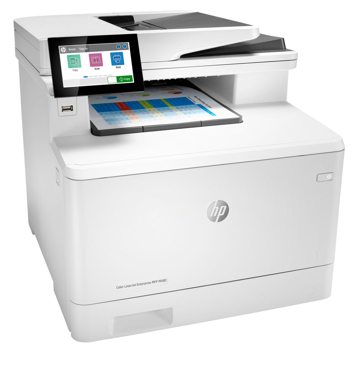 HP Color LaserJet Enterprise LaserJet Enterprise M480f Multifunction Color Impresora, Ethernet solamente; Copiadora, escáner