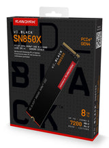 WD Black SSD Interno SN850X 8TB M.2 2280 NVMe PCIe Gen4, Lect. 7200MB/s, Escr. 6600MB/s, TBW 4800