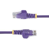 StarTech.com Cable de Red Ethernet CAT6 Delgado sin Enganches Morado de 10m - Cable RJ45 Snagless Slim de 28AWG - Alambr
