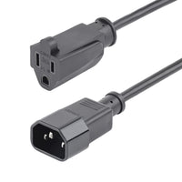 StarTech.com PAC10010PK Cable Negro Macho Hembra 0,3 m