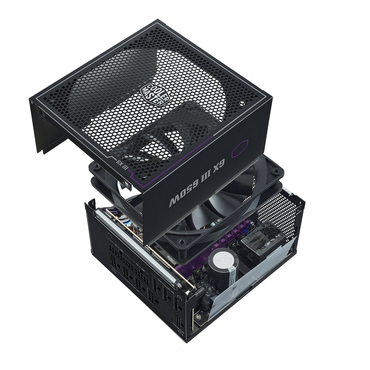 Cooler Master GX III Gold 650 unidad de fuente de alimentación 650 W 24-pines ATX ATX Negro, 100 - 240 V, Activo, 120 W