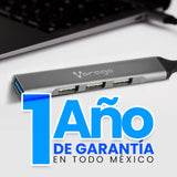 CONCENTRADOR HUB VORAGO HU-200 4 PUERTOS USB SLIM TIPO C